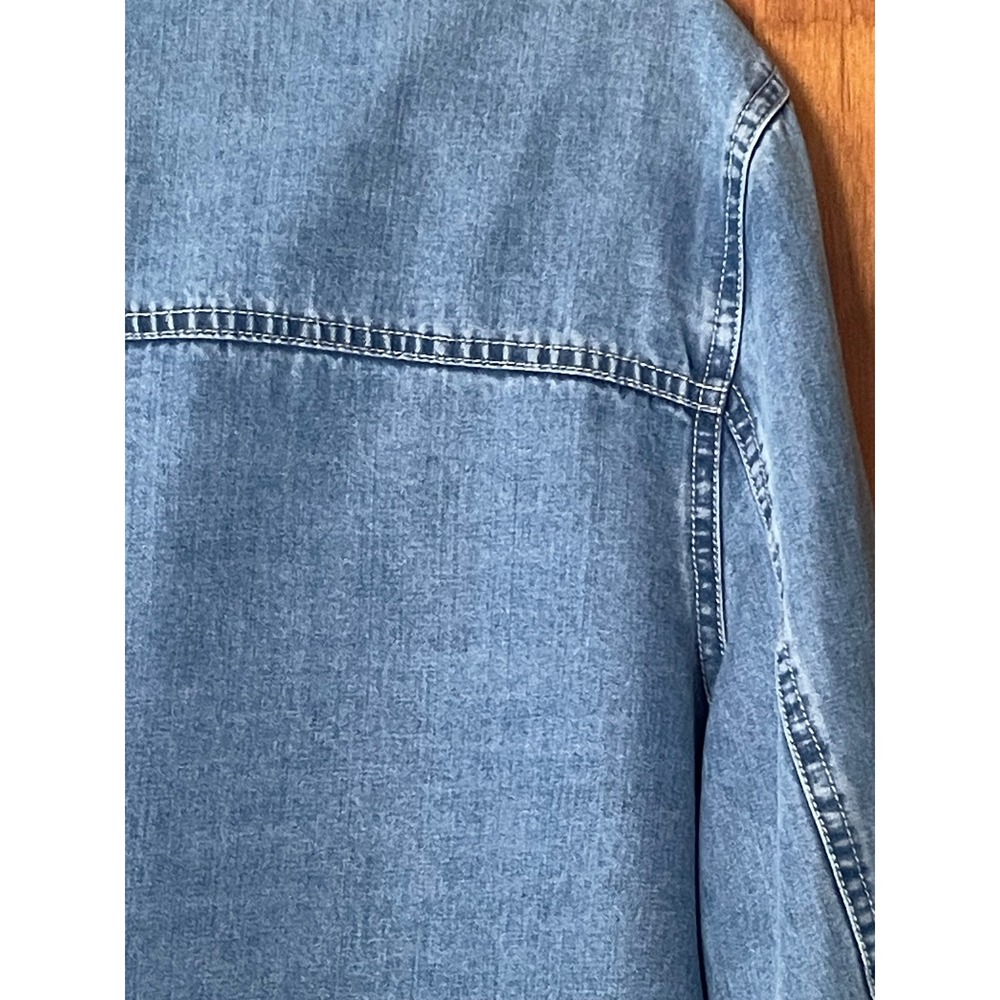Y2K 2005 Nordstrom Tencel-cotton Utility Barn Jacket Women XL Lagenlook Scandi - Picture 7 of 8